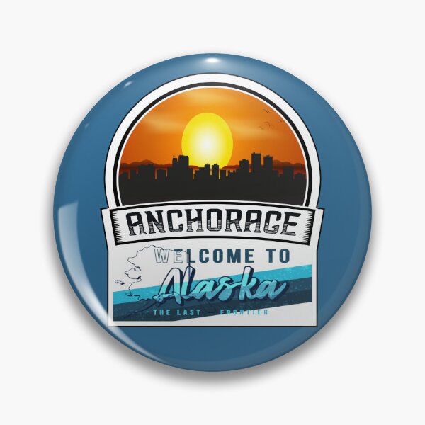 Item preview, Anchorage, Welcome to Alaska, The Last Frontier | Alaska State and Cities Series -9 designed and sold by WorldStateArt.