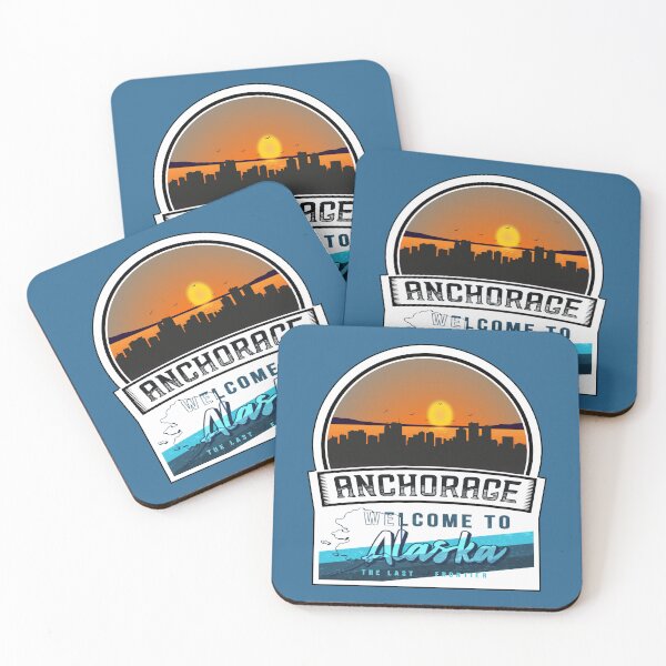 Item preview, Anchorage, Welcome to Alaska, The Last Frontier | Alaska State and Cities Series -10 designed and sold by WorldStateArt.