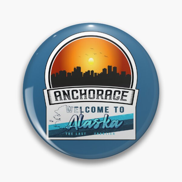 Item preview, Anchorage, Welcome to Alaska, The Last Frontier | Alaska State and Cities Series -11 designed and sold by WorldStateArt.