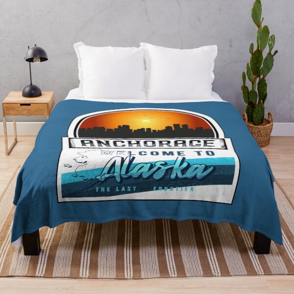 Item preview, Anchorage, Welcome to Alaska, The Last Frontier | Alaska State and Cities Series -11 designed and sold by WorldStateArt.