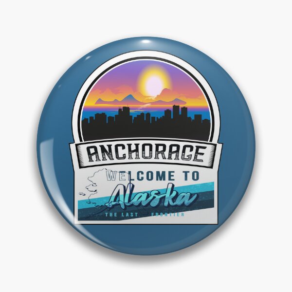 Item preview, Anchorage, Welcome to Alaska, The Last Frontier | Alaska State and Cities Series -12 designed and sold by WorldStateArt.