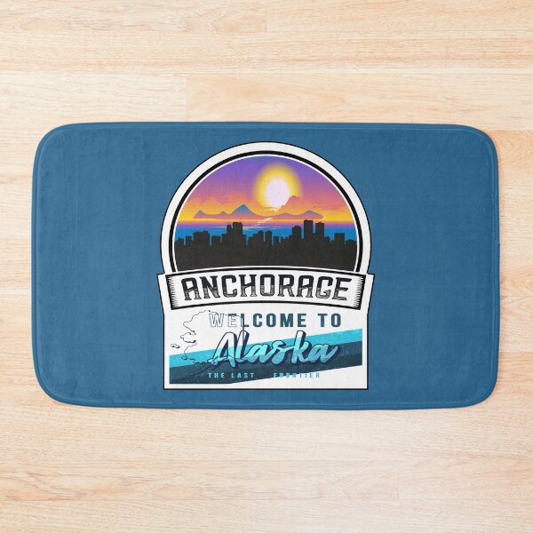 Item preview, Anchorage, Welcome to Alaska, The Last Frontier | Alaska State and Cities Series -12 designed and sold by WorldStateArt.