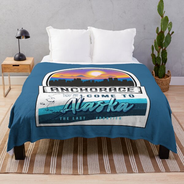 Item preview, Anchorage, Welcome to Alaska, The Last Frontier | Alaska State and Cities Series -12 designed and sold by WorldStateArt.