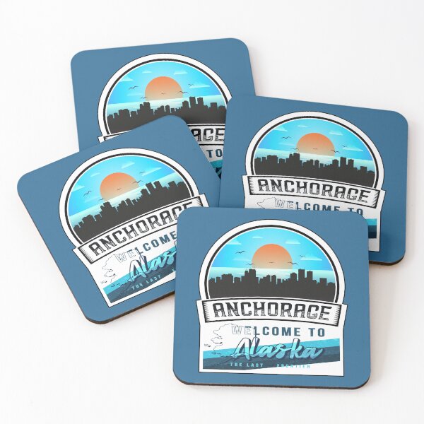 Item preview, Anchorage, Welcome to Alaska, The Last Frontier | Alaska State and Cities Series -13 designed and sold by WorldStateArt.
