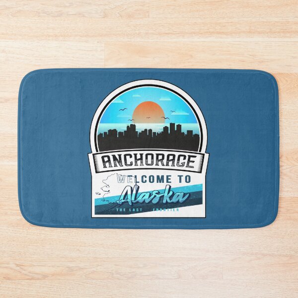 Item preview, Anchorage, Welcome to Alaska, The Last Frontier | Alaska State and Cities Series -13 designed and sold by WorldStateArt.