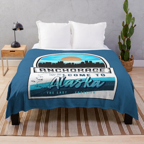 Item preview, Anchorage, Welcome to Alaska, The Last Frontier | Alaska State and Cities Series -13 designed and sold by WorldStateArt.