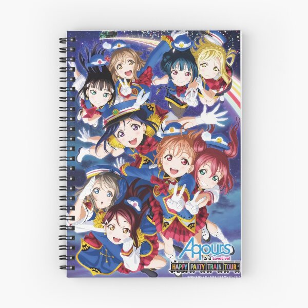 Item preview, Happy Party Train Aqours Poster designed and sold by FlareTheVulpix.
