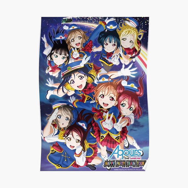 Happy Party Train Aqours Poster Poster