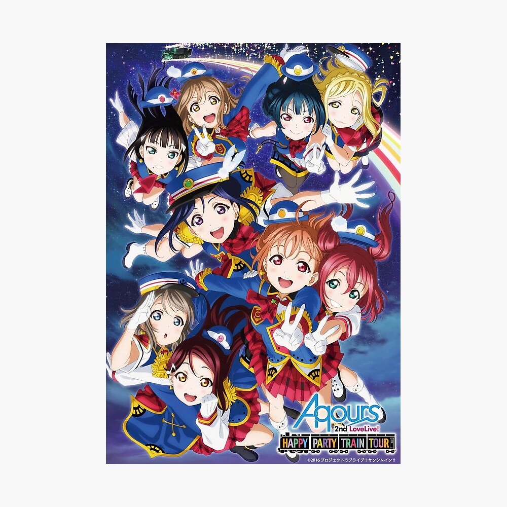 Happy Party Train Aqours Poster