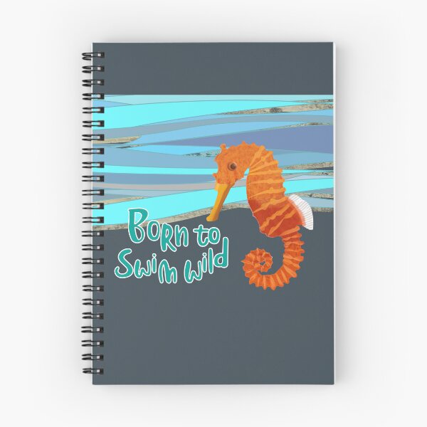 Item preview, Wild open water swimming seahorse for swimmer swim lovers. Caroline Laursen original designed and sold by Caroline Laursen.