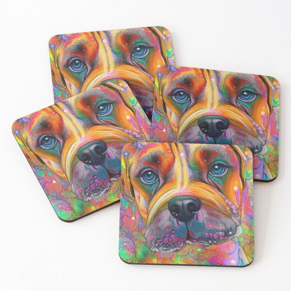 Item preview, Tribal Boxer Dog Pop Art 3 designed and sold by DiatomDesigns.