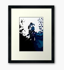 The crow & The butterfly Framed Print