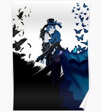 Le corbeau et le papillon Poster