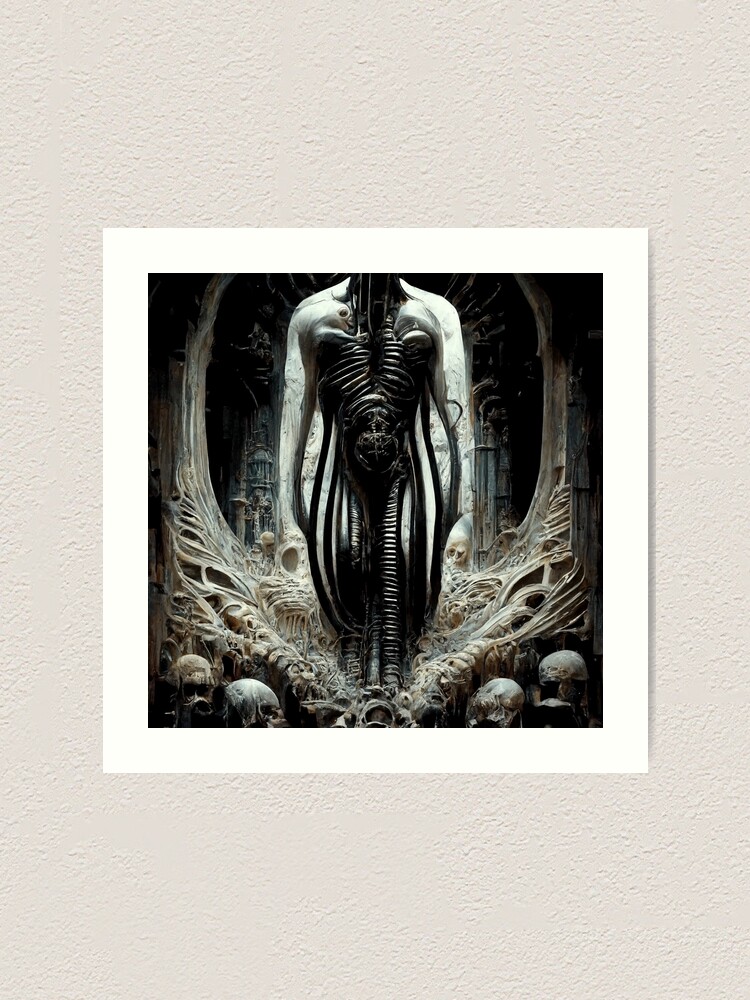 An ode to Giger (original artwork inspired by the