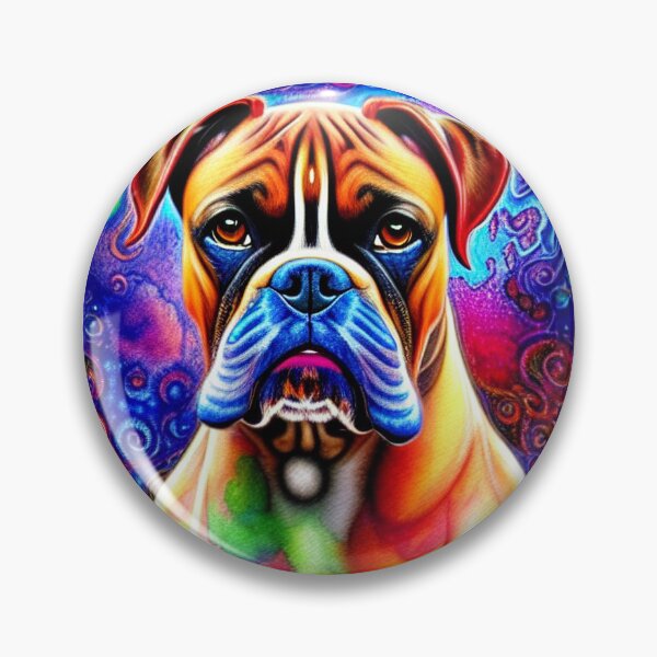 Item preview, Tribal Boxer Dog Pop Art 5 designed and sold by DiatomDesigns.
