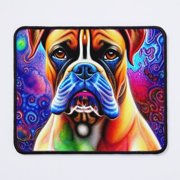 Item preview, Tribal Boxer Dog Pop Art 5 designed and sold by DiatomDesigns.