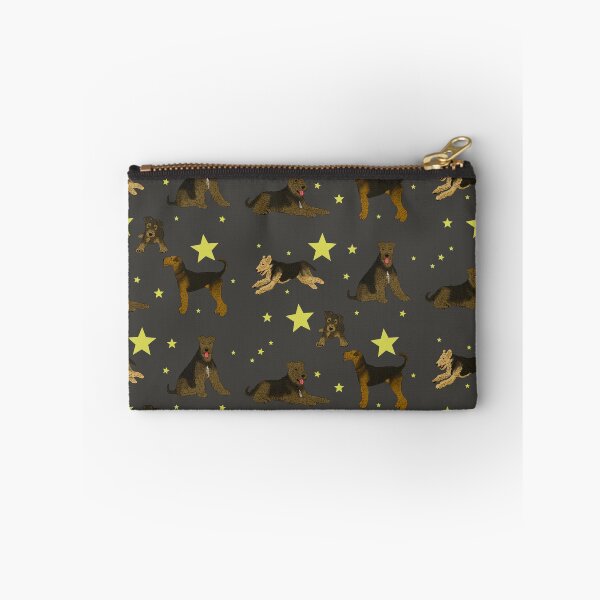 Item preview, Airedale Terriers Pattern Stars Black designed and sold by Ashley Gagnon.
