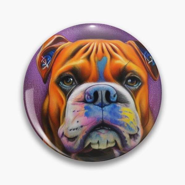 Item preview, Tribal Boxer Dog Pop Art 6 designed and sold by DiatomDesigns.