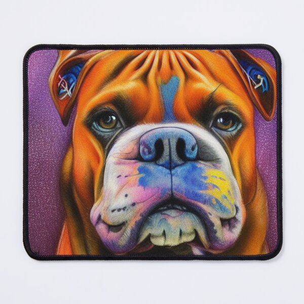 Item preview, Tribal Boxer Dog Pop Art 6 designed and sold by DiatomDesigns.