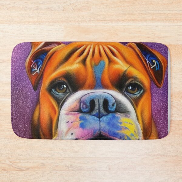 Item preview, Tribal Boxer Dog Pop Art 6 designed and sold by DiatomDesigns.