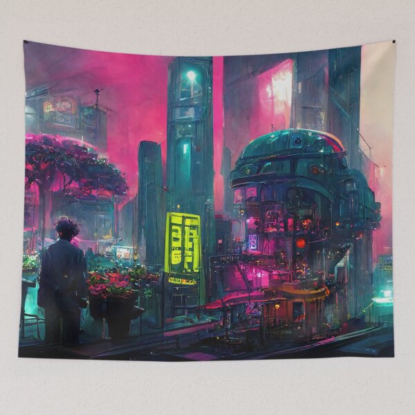 Item preview, Cyberpunk Worlds #CP1-4 designed and sold by DigitalvanShop.