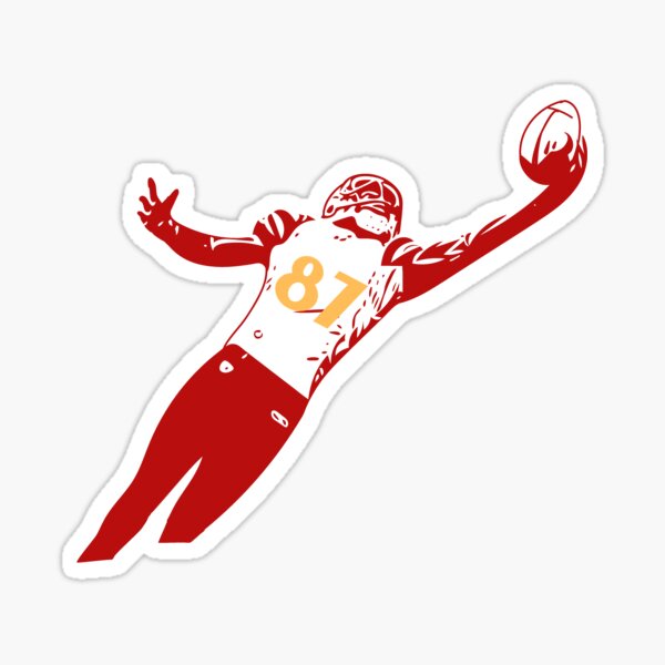 johnnystackart Travis Kelce Jersey Shirt Sticker