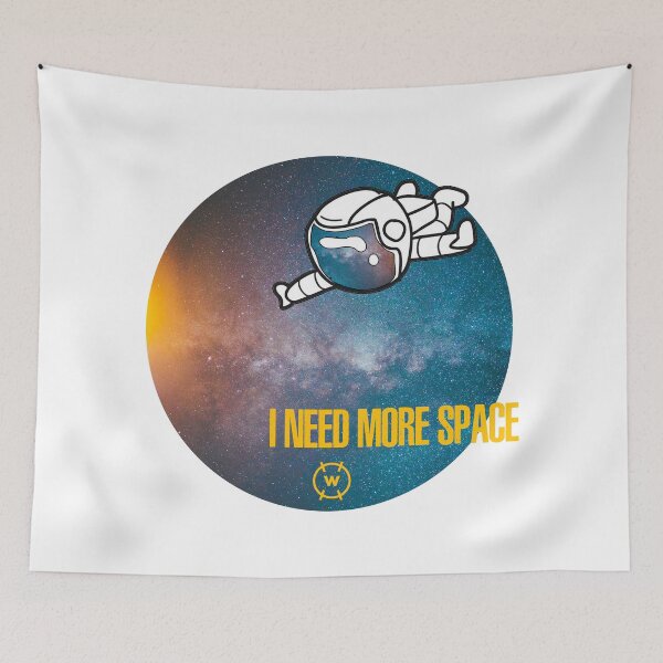 Item preview, Funny Quote Space Man Cartoon Astronaut I Need More Space designed and sold by wingstar.