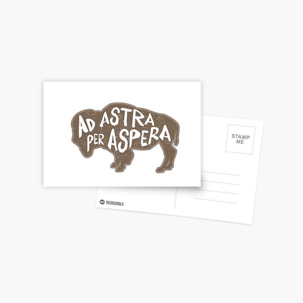"Ad Astra Per Aspera" Postcard for Sale by tcsamuelson | Redbubble