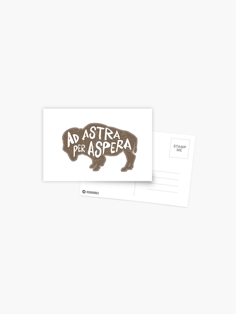 "Ad Astra Per Aspera" Postcard for Sale by tcsamuelson | Redbubble
