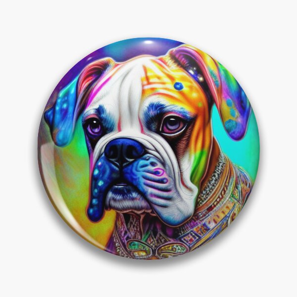 Item preview, Tribal Boxer Dog Pop Art 8 designed and sold by DiatomDesigns.