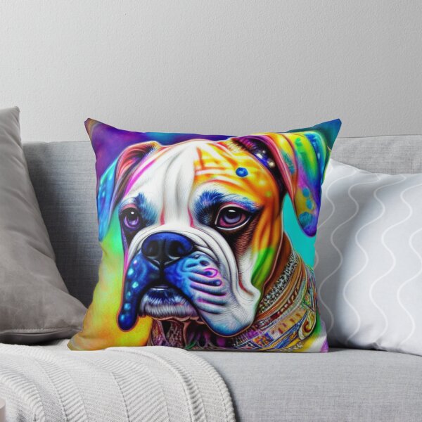 Item preview, Tribal Boxer Dog Pop Art 8 designed and sold by DiatomDesigns.