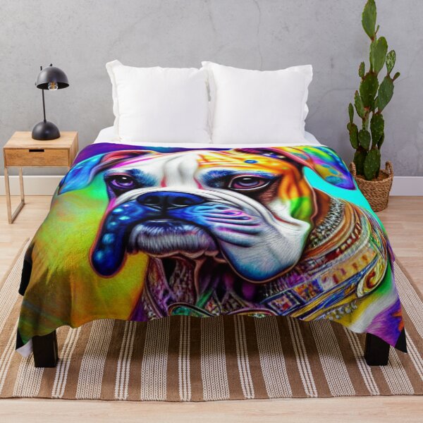 Item preview, Tribal Boxer Dog Pop Art 8 designed and sold by DiatomDesigns.
