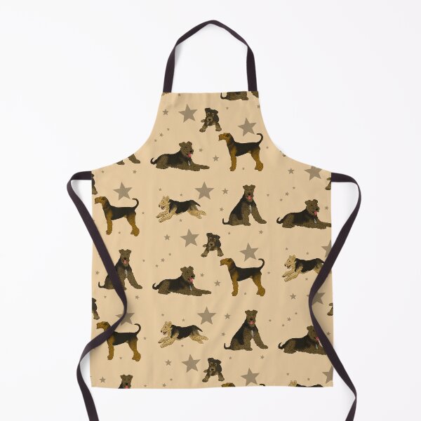 Item preview, Airedale Terriers Pattern Stars Cream designed and sold by Ashley Gagnon.