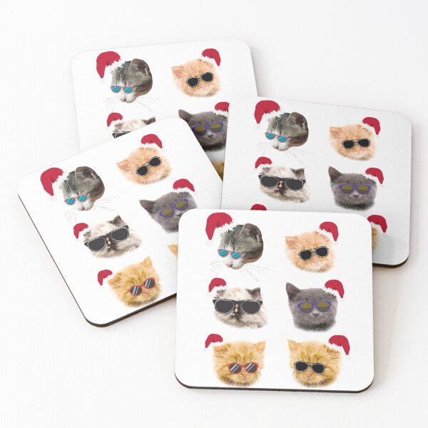 Item preview, Cute cats with glasses designed and sold by The Love Quill.