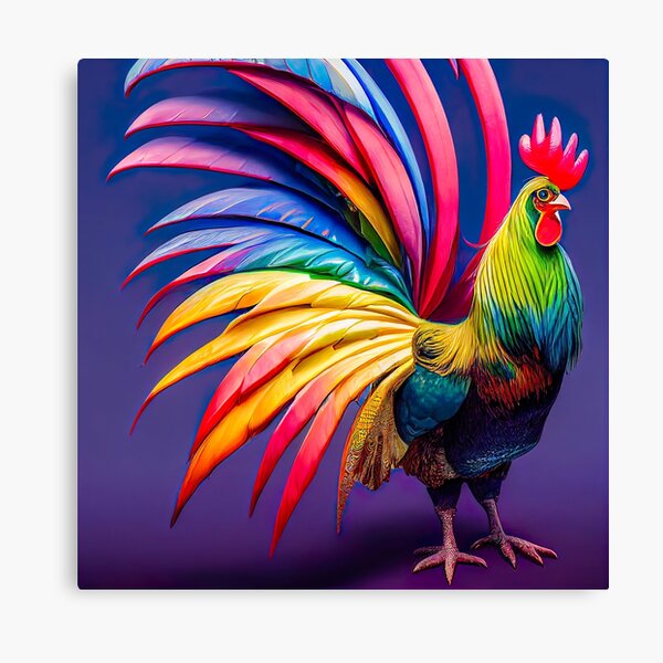 Item preview, Rainbow Rooster designed and sold by HiAiArt.