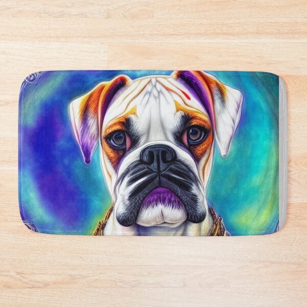 Item preview, Tribal Boxer Dog Pop Art 9 designed and sold by DiatomDesigns.