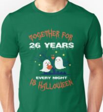 Halloween Shirt For Wife/Husband On 26th Anniversary. Unisex T-Shirt