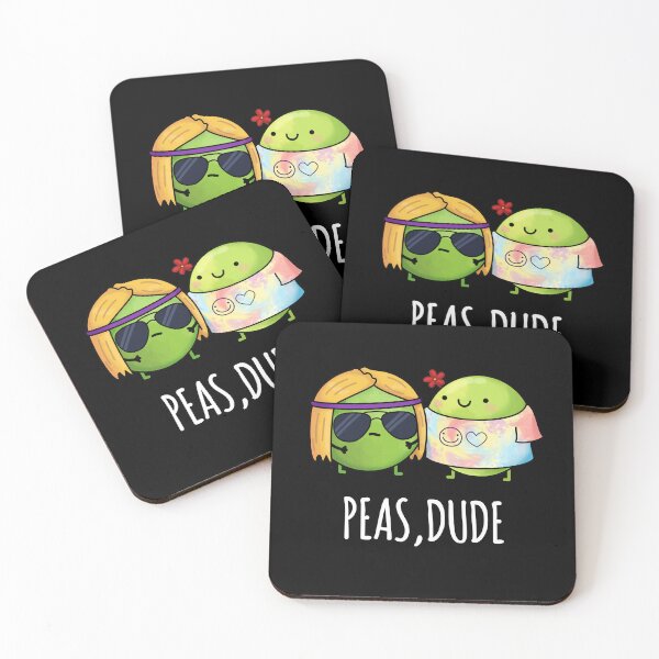 Item preview, Peas Dude Funny Veggie Pea Puns (Dark BG) designed and sold by punnybone.