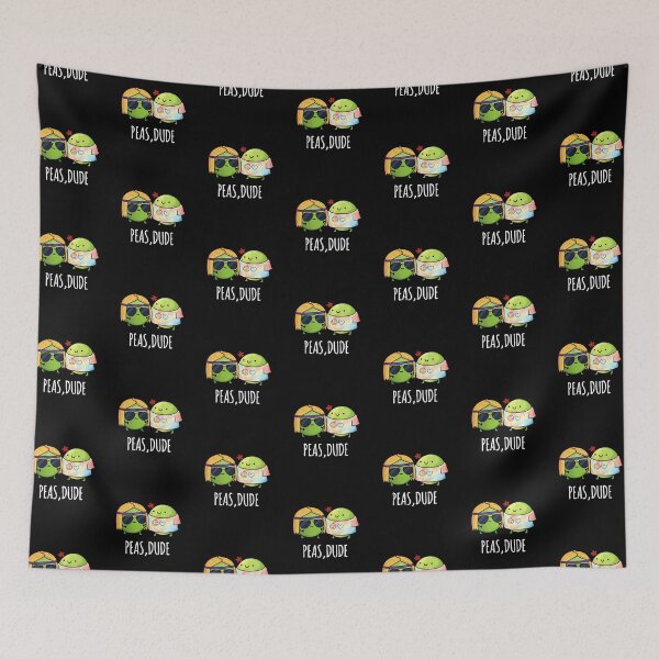 Item preview, Peas Dude Funny Veggie Pea Puns (Dark BG) designed and sold by punnybone.
