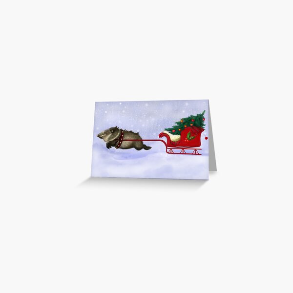 Sleigh Greeting Cards for Sale