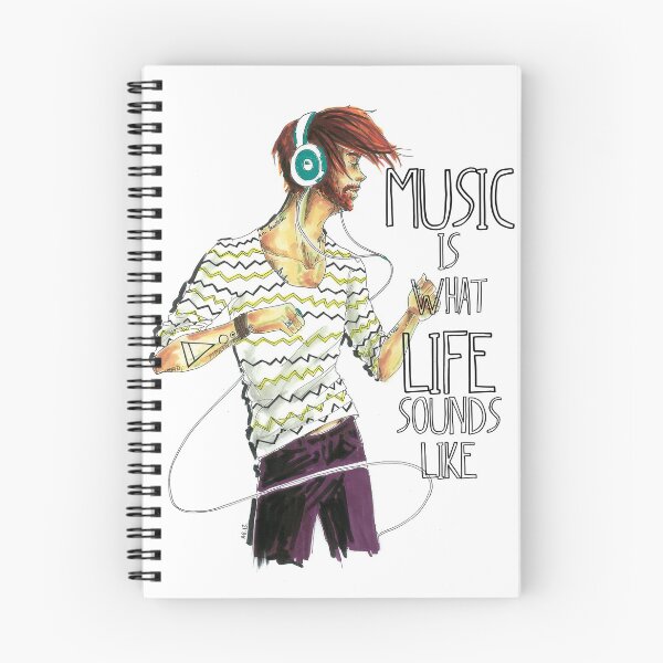 Item preview, Music is what life sounds like - man designed and sold by BeingMe.