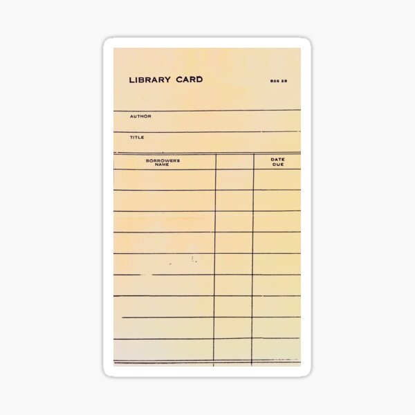 Aperçu de l'œuvre Carte de bibliothèque BSS 28 créée et vendue par GasStationB.