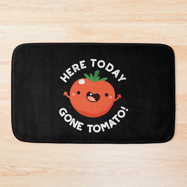 Item preview, Here Today Gone Tomato Funny Veggie Puns (Dark BG) designed and sold by punnybone.