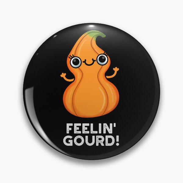Item preview, Feelin Gourd Funny Veggie Puns (Dark BG) designed and sold by punnybone.