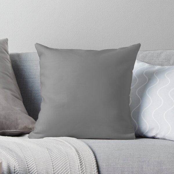 Beautiful Cushions/ Plain Grey / Gray / Solid Gray/ Solid Grey Throw Pillow