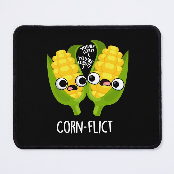 Item preview, Corn-flict Funny Corn Puns (Dark BG) designed and sold by punnybone.