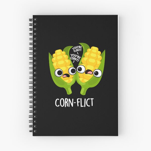 Item preview, Corn-flict Funny Corn Puns (Dark BG) designed and sold by punnybone.