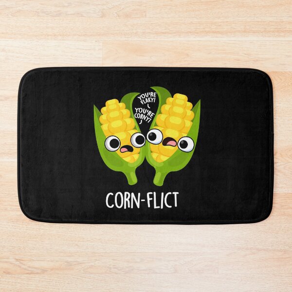 Item preview, Corn-flict Funny Corn Puns (Dark BG) designed and sold by punnybone.