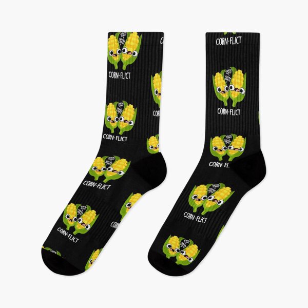 Item preview, Corn-flict Funny Corn Puns (Dark BG) designed and sold by punnybone.