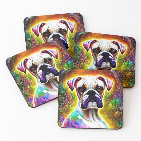 Item preview, Tribal Boxer Dog Pop Art 10 designed and sold by DiatomDesigns.